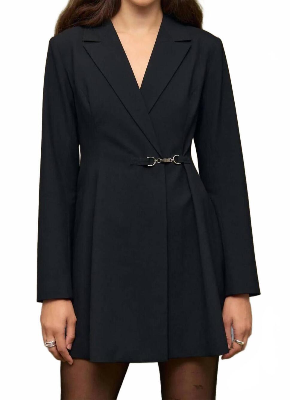 NEW MINKPINK hilda blazer mini dress in black